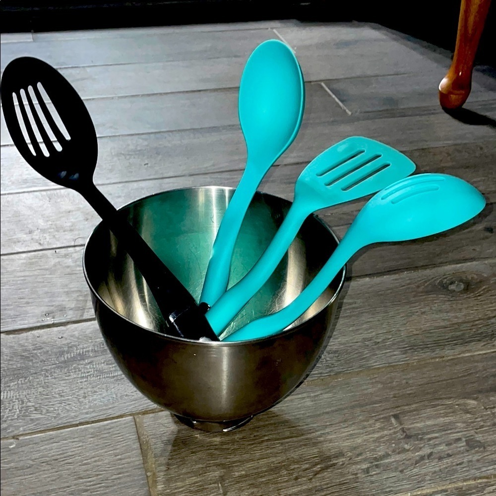 KitchenAid Stainless Steel Mixing Bowl with Utensils